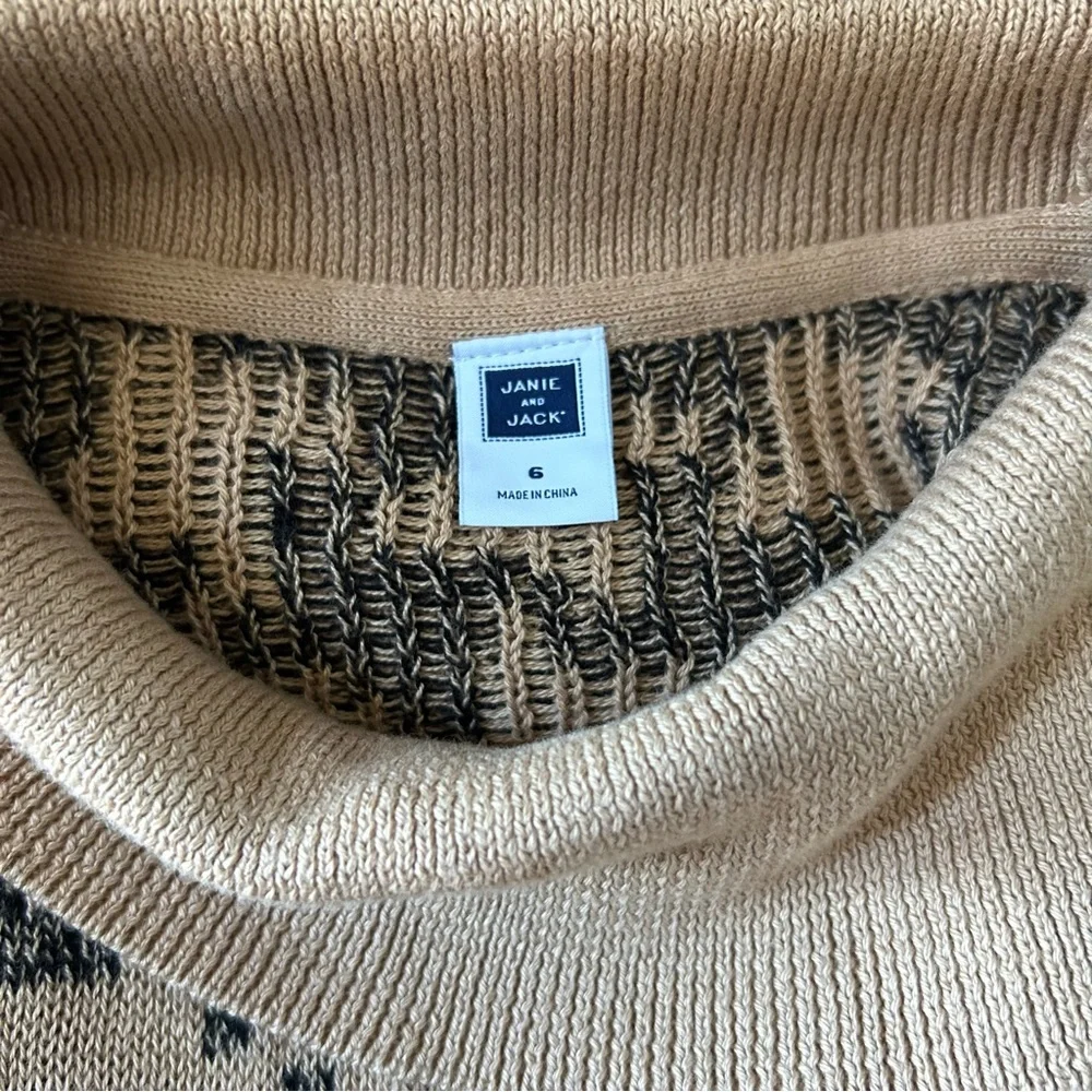Janie & Jack Houndstooth Sweater Dress, Size 6
